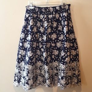 Downeast brand women’s floral skirt